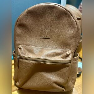 Poppy Barley Tan Leather Backpack